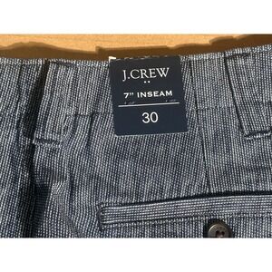 J. Crew 100% Linen Flex Blue Chino Shorts Men's Size 30  |  7 Inseam